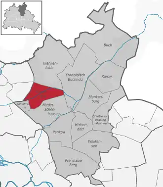 Ortsteile des Bezirks Pankow