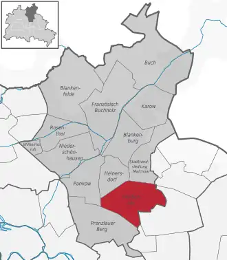 Ortsteile des Bezirks Pankow