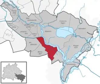 Ortsteile des Bezirks Treptow-Köpenick