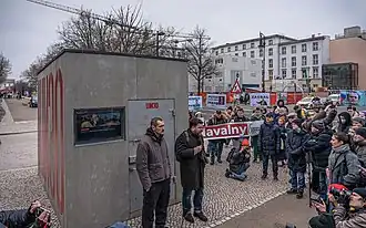 Nachbau von Alexei Nawalnys Strafisolator