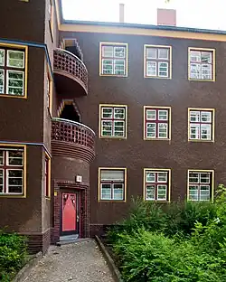 Gebäude der Siedlung Paddenpuhl am Breitkopfbecken