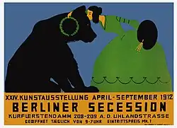Plakat der Berliner Secession, 1912