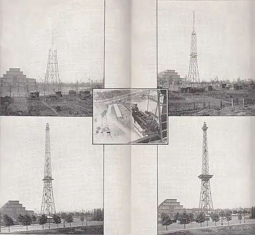 Bauphasen des Berliner Funkturms 1925/1926