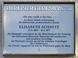 Berliner Gedenktafel, Barbarastraße 9, Berlin-Lankwitz