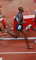 Bernard Lagat, 2007 Doppelweltmeister über 1500 und 5000&nbsp;Meter und hier vier Tage zuvor Dritter über 1500&nbsp;Meter, wurde&nbsp;Vizeweltmeister