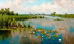 Seelilien bei Kortenhoef (etwa um 1920).