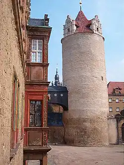 Erker am Joachim-Ernst-Bau, Eulenspiegelturm