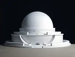 Kenotaph für Isaac Newton, Modell im Maßstab 1:400 Architekturikonen-Modell-Sammlung von Oswald Mathias Ungers, Köln