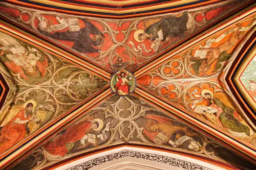 Deckengemälde im Lettner der Französischen Kirche