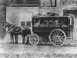 Pferdeomnibus nach Wabern 1885
