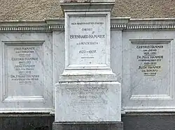 Bernhard Hammer (1822–1907) Politiker, Jurist, Diplomat. Familiengrab bei der Kirche St. Niklaus, Friedhof Feldbrunnen-St. Niklaus, Solothurn.