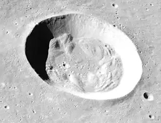Krater Bessel, aufgenommen von Apollo 15 (NASA Photo)