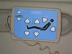 Vereinfachte Ausführung eines Bedienteils für den Patienten