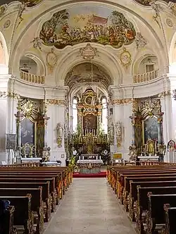 Innenraum der Wallfahrtskirche