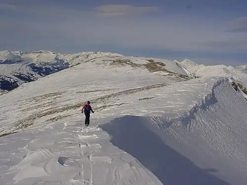 Auf dem Grat zwischen Piz Curvér und Curvér Pintg da Taspegn
