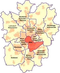 Braunschweig Stadtbezirk 130 Mitte (2021)