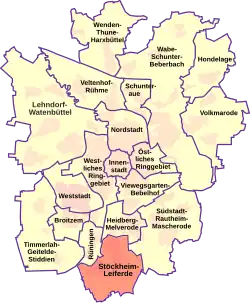 Lage von Stöckheim-Leiferde