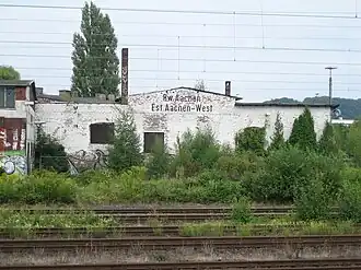 Ehemaliges Gebäude des Bw Aachen West