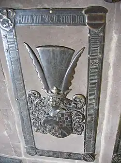 Grabplatte der Sibylle von Baden