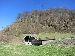 Biberlichopftunnel südöstlich des Bahnhofs Ziegelbrücke