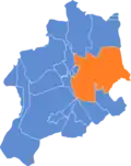 Historische Stadtteil Lipnik (orange)