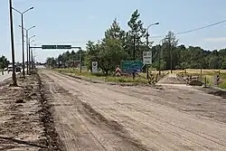 Der Ausbau eines Teils der damaligen Niepodległości-Straße zur Schnellstraße (07/2009).
