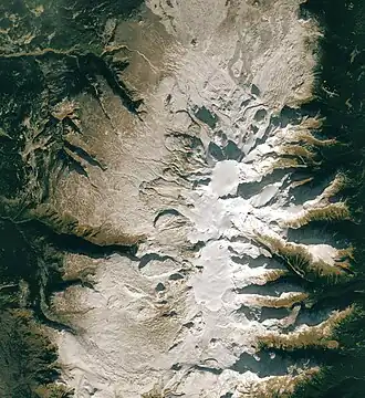 Satellitenbild des Big Raven Plateau