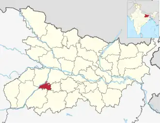 Positionskarte des Distrikts Arwal