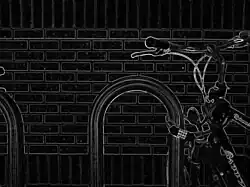 Normalisierte Gradientengröße des Prewitt-Operators