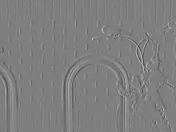 Normalisierter x-Gradient des Sobel-Operators