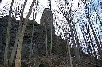 Reichenstein mit Ruine der Burg Reichenstein