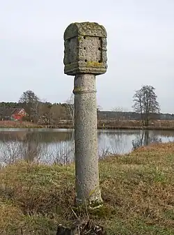 Sandsteinerner Bildstock vom Ende des 17.&nbsp;Jahrhunderts