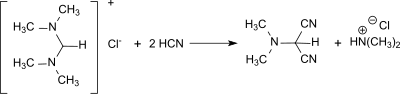 Synthese von Dimethylaminomalononitril