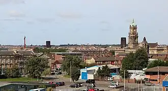 Birkenhead vom Turm der St. Mary's Church