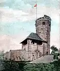 Der Bismarckturm auf einer Postkarte von 1905