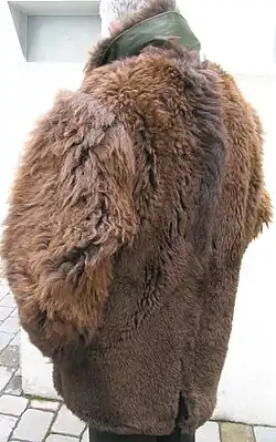 Bison-Herrenjacke, Gewicht 6,2&nbsp;kg (2008)