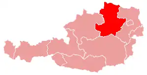 Karte Diözese St. Pölten