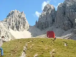Biwakschachtel im Val Montanaia, Dolomiten (Sept. 2005)