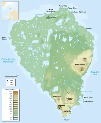Karte der Bäreninsel