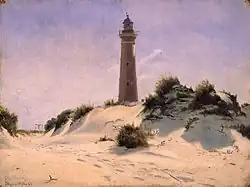 Klitlandskab med det grå fyr – Skagen