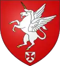 Geflügelt im Wappen von Brailly-Cornehotte, Hauts-de-France