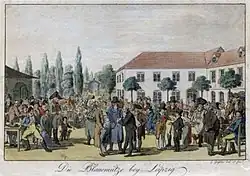 Die Blaue Mütze 1805, Kupferstich von Christian Gottfried Heinrich Geißler