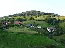 Der zu Adelsberg gehörende Zinken Blauen mit dem gleichnamigen Berg
