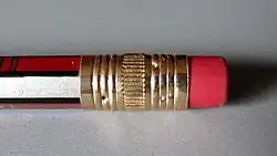 Radiergummi mit Zwinge (Ferrule)