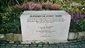 Schrifttafel vor dem Blessington Street Basin