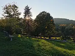 Blick auf den Friedhof