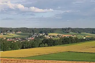 Höhnhart vom Grindlsberg aus gesehen