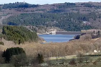 Blick auf die Steinbachtalsperre