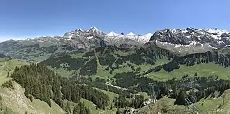 Ausblick vom Kletterturm auf Sillerenbühl