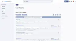 Screenshot der Suchmaschine in BlueSpice 4 (Elasticsearch)